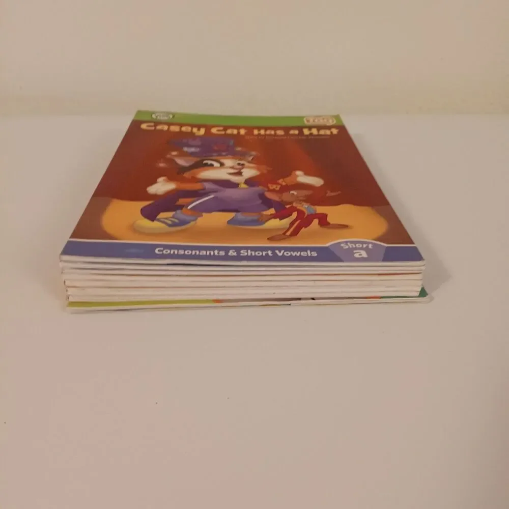 Leap Frog Tag Reader Interactive Books-Lot Of 8-Early Readers-Long & Short Vowel